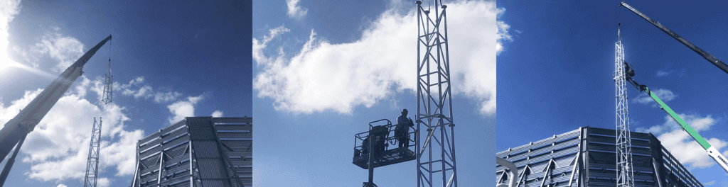 Flare Camera Surveillance Tower Construction | TAI